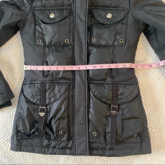 Miss Sixty Down & Faux Fur Trim Utility Winter Jacket Parka Anorak Coat XS - Picture 10 of 15